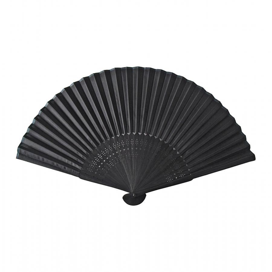 黒扇子 透明袋入り