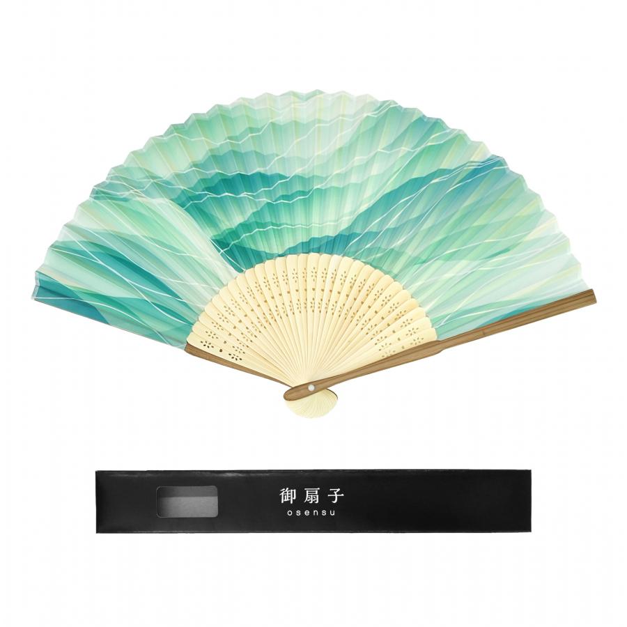 親すす竹扇子 かすみ 黒箱入り