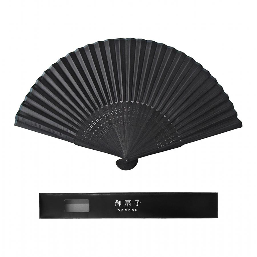 黒扇子 黒箱入り
